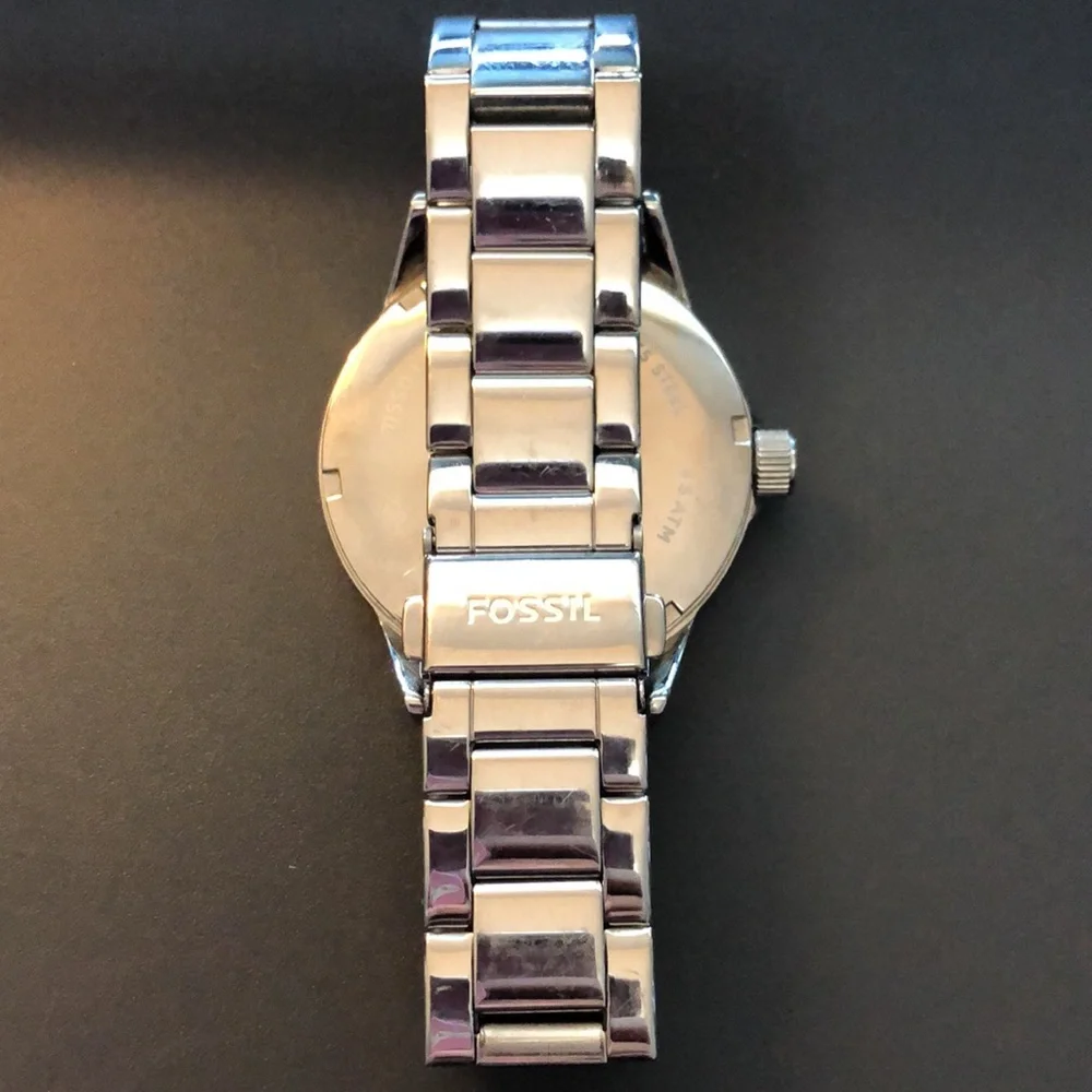 FOSSIL WATCH SILVERTONE - Picture 3 of 6